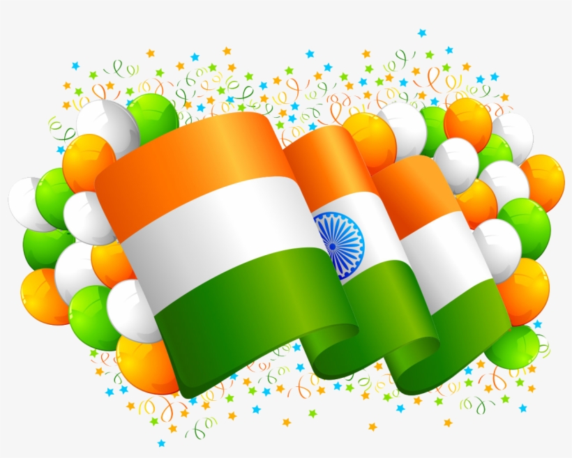 Clipart Indian Flag Source - Happy Independence Day 2018, transparent png #804527