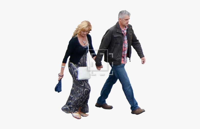 Couple Walking Briskly People Walking Dog Png - Personas Png Caminar, transparent png #804557