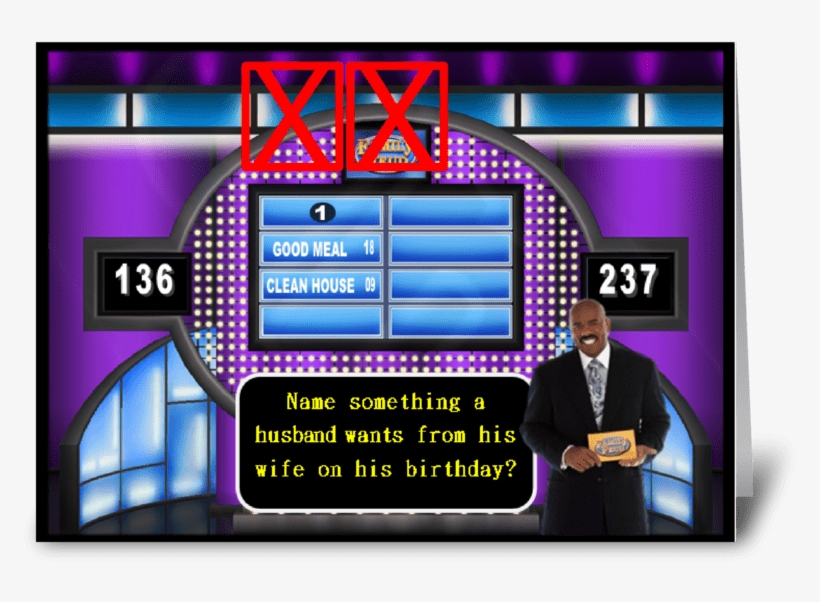 Family Feud Birthday Card Greeting Card - Greeting Card, transparent png #804811