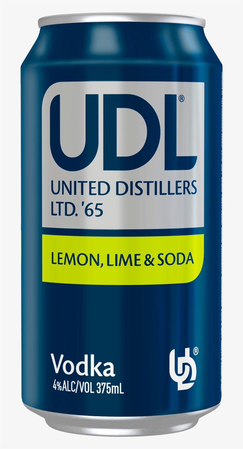 Udl Vodka Lemon Lime & Soda Cans 375ml - Udl Vodka Lemon Lime & Soda Cans, transparent png #804861