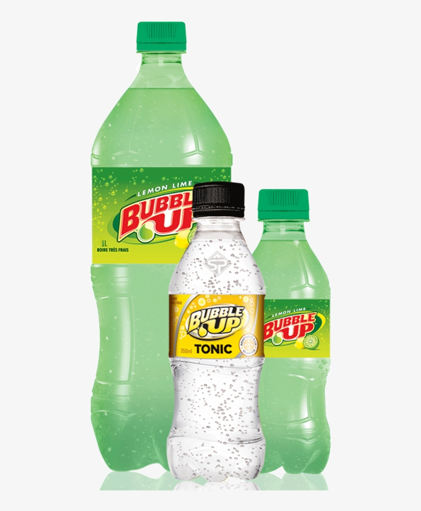 Soft Drink Bubble Up - Plastic Bottle, transparent png #804910