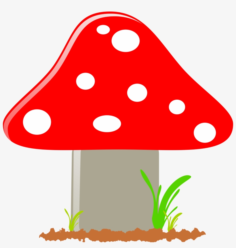 Fly Agaric, Mushroom, Toxic, Poisonous, Red, Dots - Big Mushroom Clipart, transparent png #805098