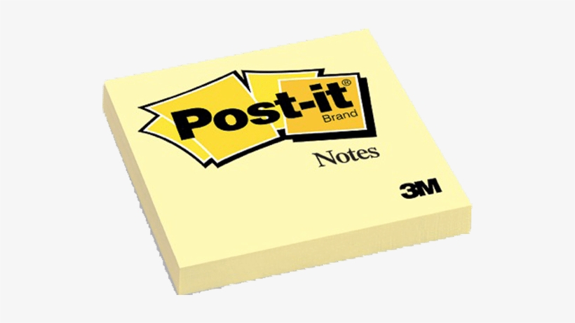 Post-its - 3m Post It Notes 4 Pads 3" X 3" Yellow (6-pack), transparent png #805426