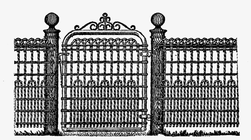 Free Fence Digital Stamp - Portable Network Graphics, transparent png #805475