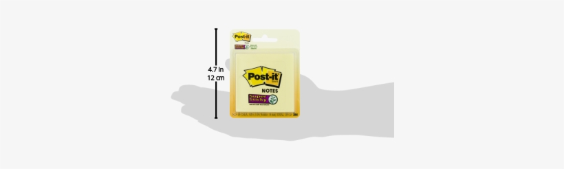 Post-it Super Sticky Notes, 3" X 3" Canary Yellow, - Wilton Brands Llc, transparent png #805817