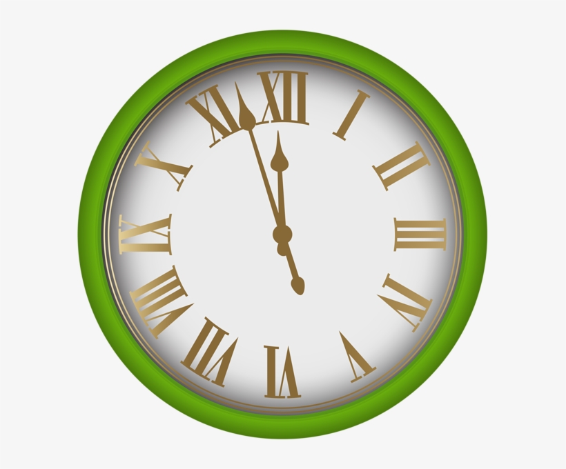 New Year Clock Png Clip Art Image - Vintage Clock Vector Design, transparent png #805932