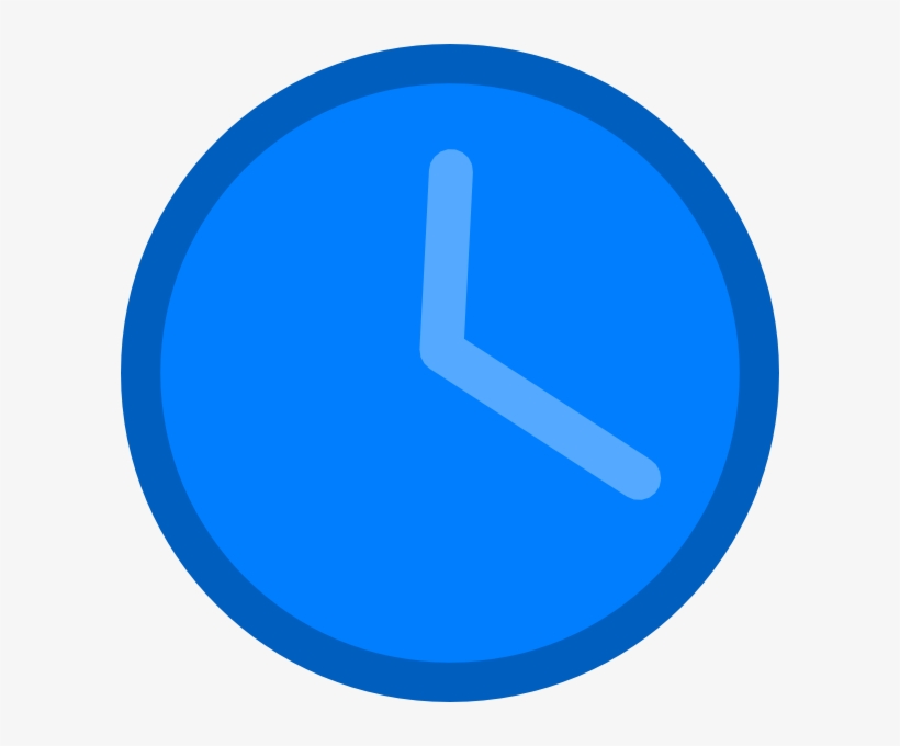 Clock Clipart Blue, transparent png #805955