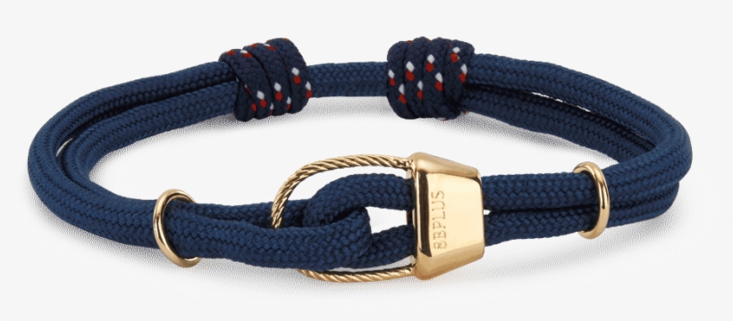 Wristband Kratos Navy Gold Tube - 8b+ Belay Tube X Nylon Cord Kratos Rock Climbing Inspired, transparent png #806391