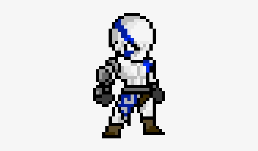 Blue Kratos - God Of War Kratos Pixel Art, transparent png #806428