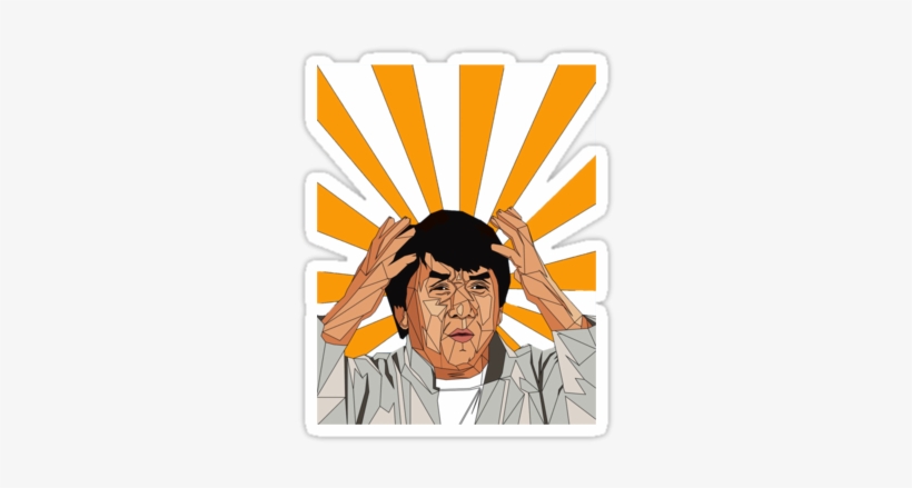 New Jackie Chan Memes Jackie Chan Meme Stickers By - Jackie Chan Meme, transparent png #806455