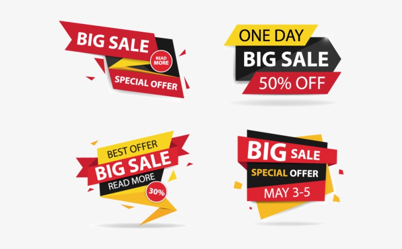 Colorful Shopping Sale Banner - Banner Template Offers Png, transparent png #806458