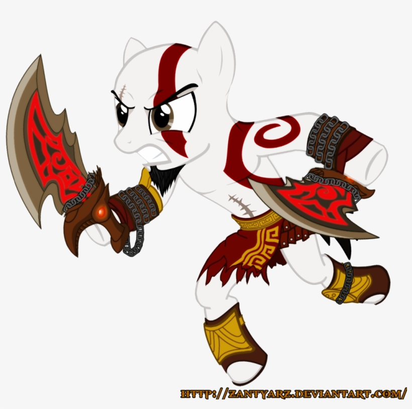 Zantyarz, God Of War, Kratos, Ponified, Safe - Kratos My Little Pony, transparent png #806528