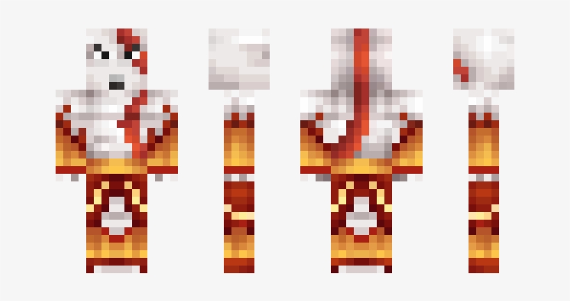 Minecraft God Of War Skini, transparent png #806548