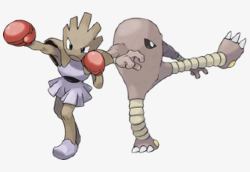 The Pokémon Hitmonlee And Hitmonchan Are Based On Bruce - Pokemon Hitmonlee And Hitmonchan, transparent png #806807