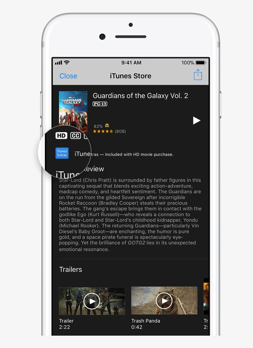 If You Rented The Movie, It Also Won't Have Itunes - Itunes Extra, transparent png #807173