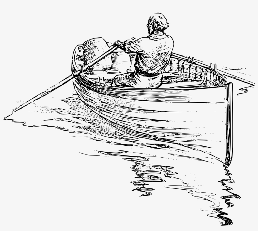 This Free Icons Png Design Of Man Rowing Boat, transparent png #807642