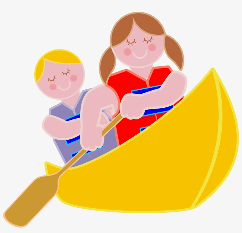 Row Boat Clipart Canoe - Free Clip Art Of Rowing, transparent png #807811