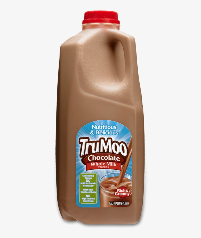 Trumoo Whole Chocolate Milk - Trumoo Milk, Fat Free, Chocolate - 8 Fl Oz, transparent png #808096