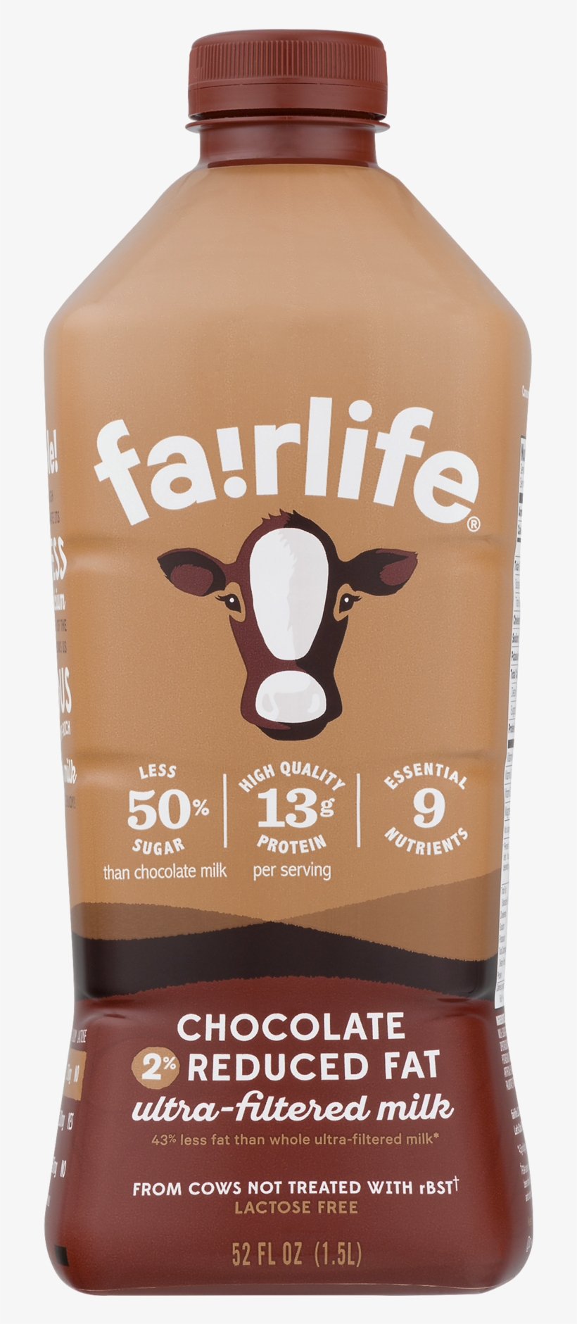 Fairlife, Chocolate Reduced Fat 2%, Ultra-filtered - Fairlife Chocolate Milk, transparent png #808211