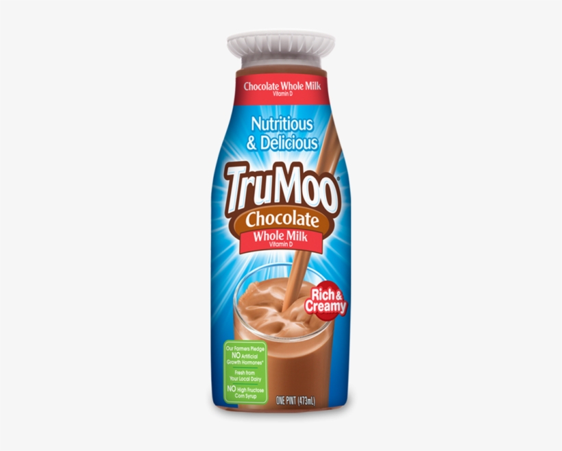 Trumoo Whole Chocolate Milk - Trumoo Milk, Whole, Chocolate - 0.5 Gal (1.89 Lt), transparent png #808321