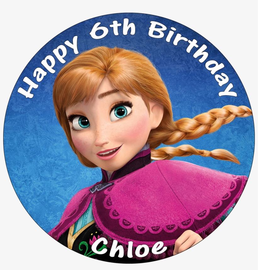 Disney Frozen Round Cake Topper, transparent png #808344