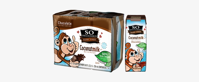 Chocolate Milk Single-serve 6pk - So Delicious Chocolate Coconut Milk, transparent png #808429