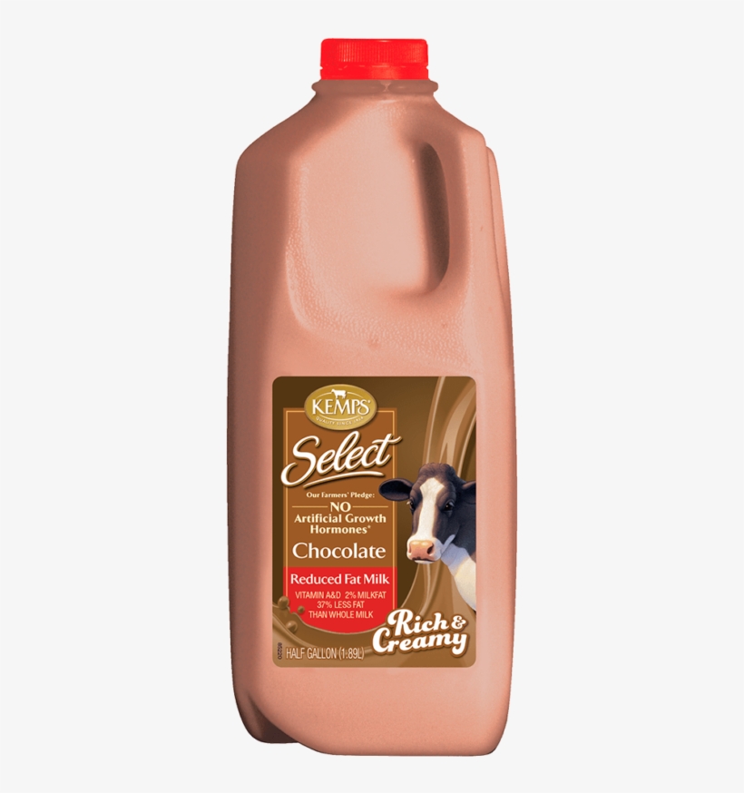 Chocolate Reduced Fat Select Milk - Kemps Ice Cream, transparent png #808642