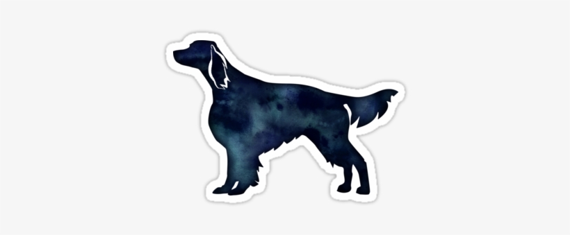 Irish Red And White Setter Dog Breed Black Watercolor - Setter, transparent png #808915