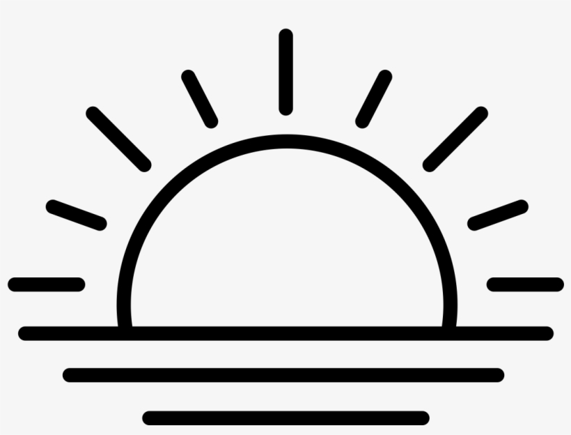 Image Download Computer Icons Clip Art Transprent Png - Black And White Sunrise Clip Art, transparent png #809084