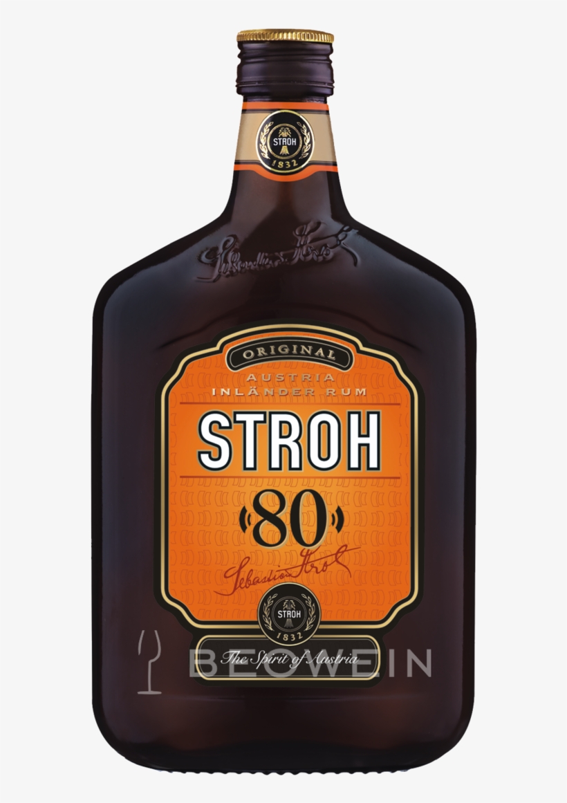 Stroh 80 Inländer Rum 0,5 L - Stroh 80, transparent png #809252