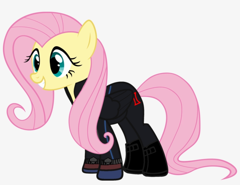 Grapefruitface1, Avengers, Black Widow, Clothes, Crossover, - Black Widow Marvel Fluttershy, transparent png #809253