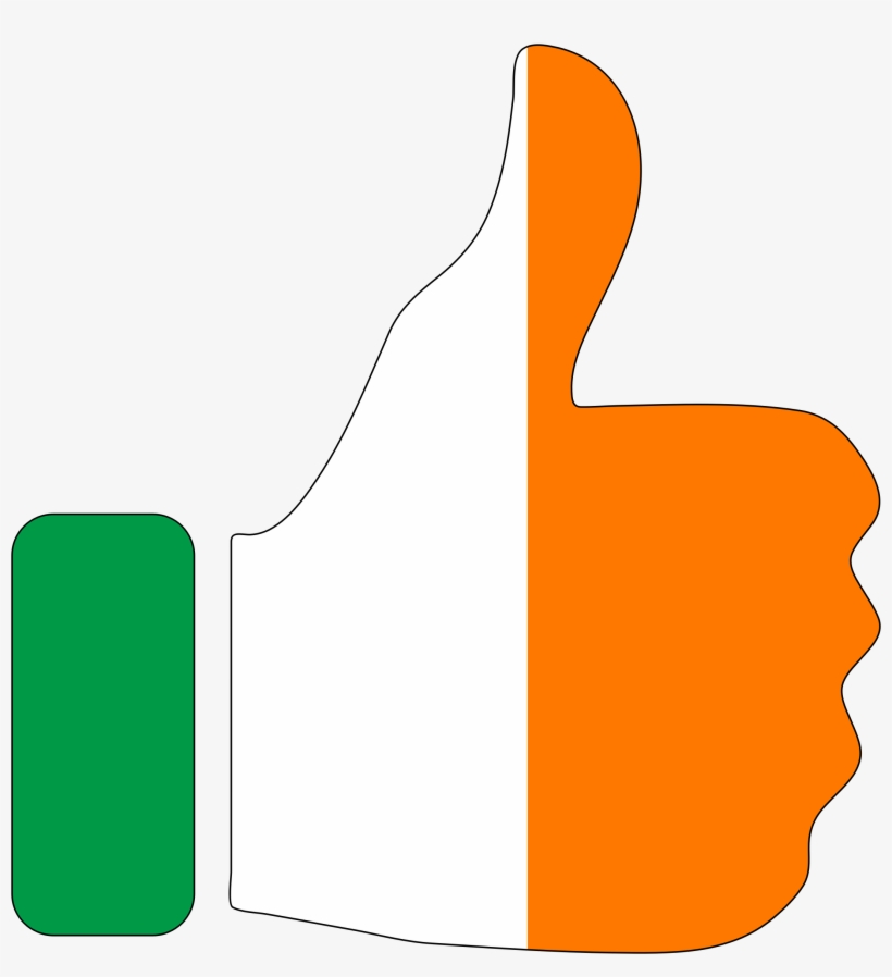 Thumbs Up Ireland Icons Png Free And - Big Orange Thumbs Up, transparent png #809288