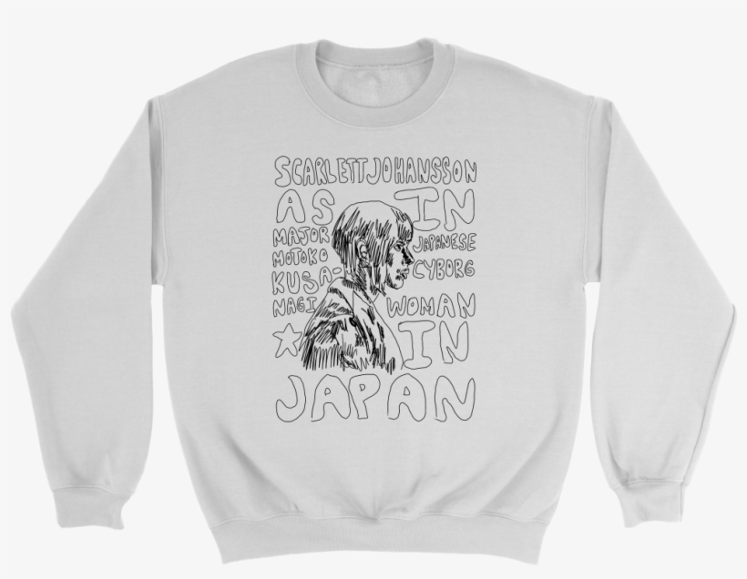 Japanese Cyborg Woman Crewneck Sweatshirt - Kawaii Strawberry Premium Sweatshirt *pocket Edition*, transparent png #809305