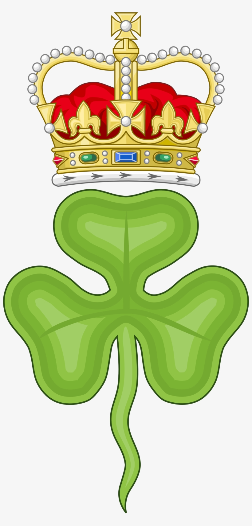 Irish Shamrock Png Download - Royal Badge Of Ireland, transparent png #809348