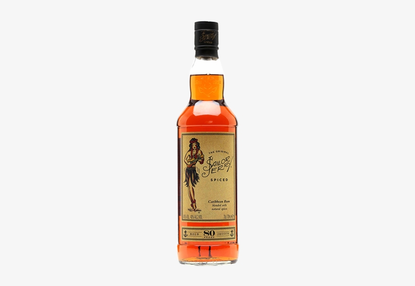 Sailor Jerry Spiced Rum 700ml - Sailor Jerry Spiced Rum Price 1 Litre, transparent png #809837