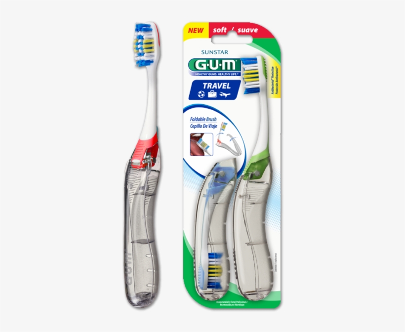Sunstar Gum Travel Toothbrush, transparent png #809861