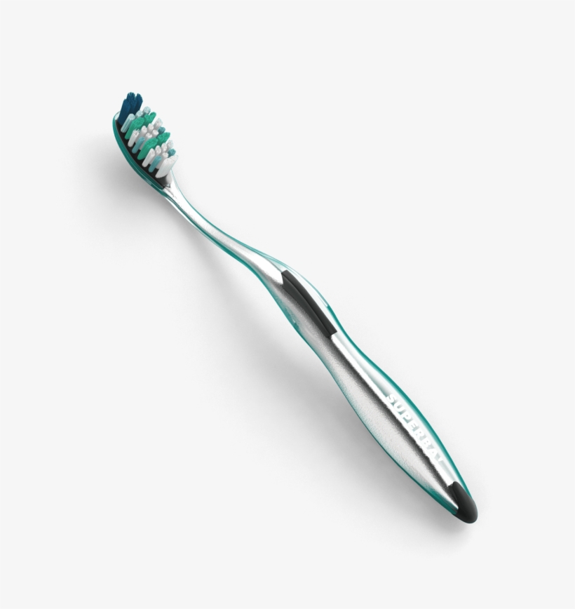 Superba Black Toothbrush - Toothbrush, transparent png #809937