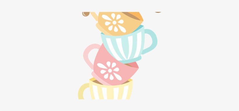 Tea Party Png - Stacked Tea Cups Clipart, transparent png #809959