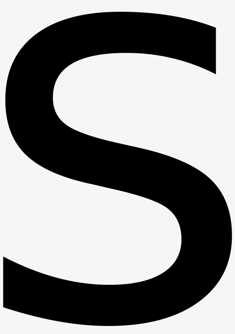 Letter S Png - Black Letter S Transparent, transparent png #8001502