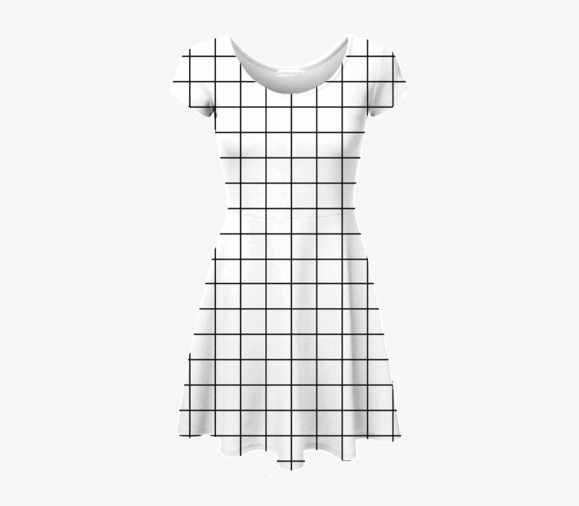 Grid Skater Dress - Pattern, transparent png #8001815