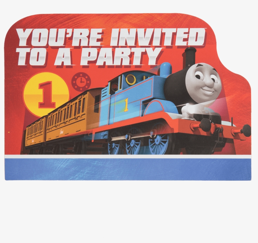 Thomas & Friends Party Invite - Thomas The Tank Engine Party, transparent png #8001818