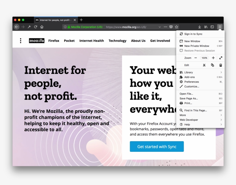 Firefox's New Ui - Firefox Quantum Bookmark Bar, transparent png #8002384