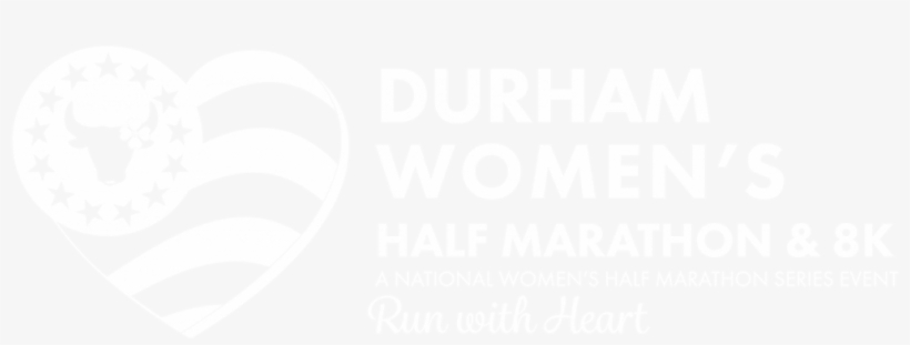Durham Women's Half Marathon And 8k Logo Reverse - Poster, transparent png #8002940