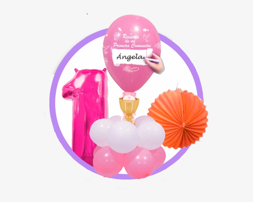 Globos - Decoración - Decoracion De Comunion Para Mesa, transparent png #8002995