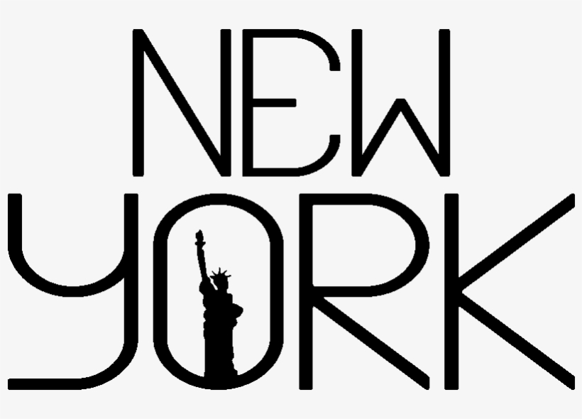 Sticker New York Statue De La Liberte Ambiance Sticker - Calligraphy, transparent png #8003043