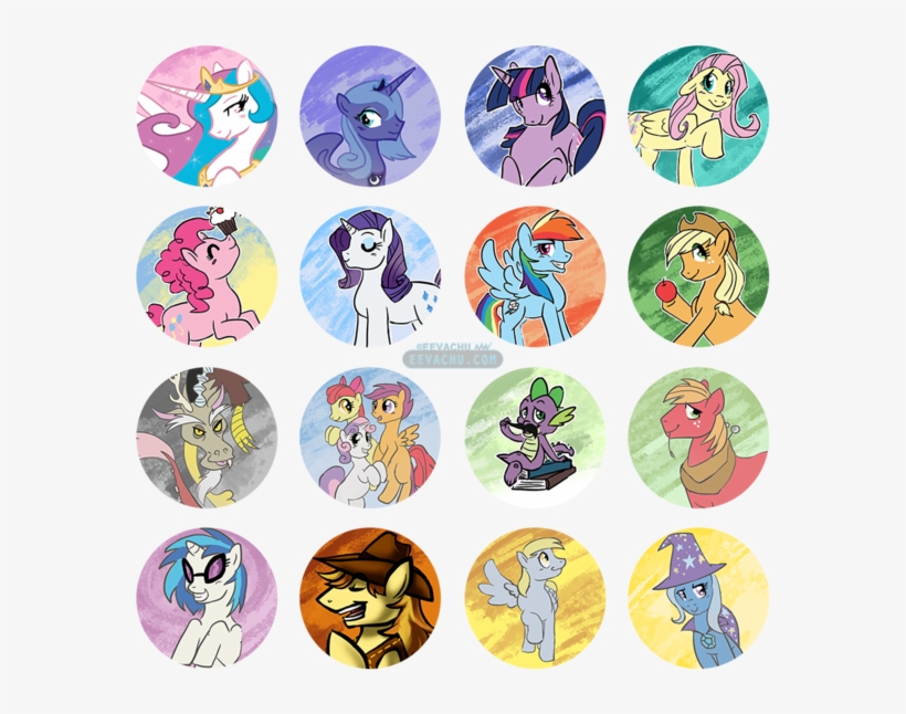 My Little Pony - My Little Pony Button, transparent png #8003079