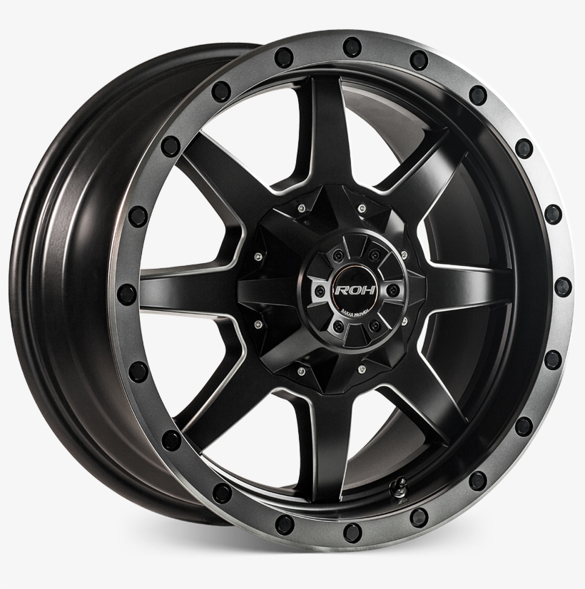 Beadlock Matt Black Black Bolts Graphite Lip - Mamba M14, transparent png #8003395