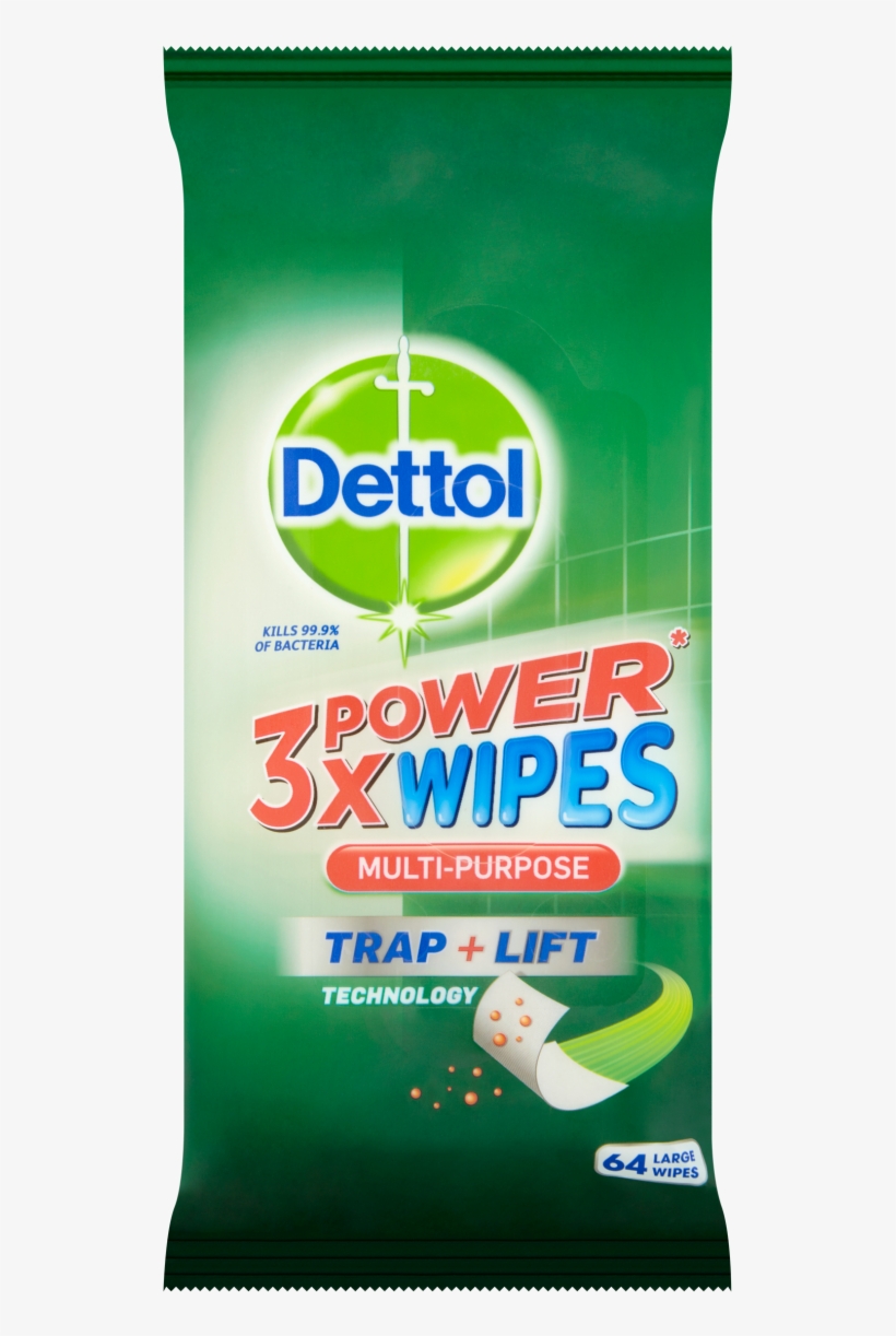 Dettol 3x Power Multipurpose Wipes - Dettol, transparent png #8003880