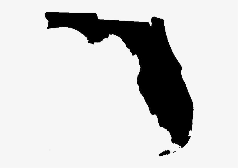 Fl State Shaped Silhouette Pictures To Pin On Pinterest - Illegal Immigration Florida, transparent png #8004286