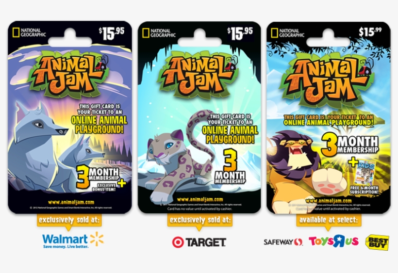 Here Are Animal Jam Memberships* - Animal Jam Gift Cards, transparent png #8004604